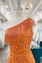 Beaded Fringe Orange Tight Short Corset Homecoming Dress Cocktail Dresses Wedding Outfits, Wedding Dresses With Sleeves