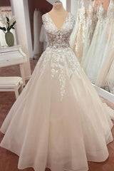 Beautiful Long A-Line Appliques Lace Tulle Corset Wedding Dress outfit, Wedding Dresses 2024