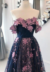 Black Lace Long A-Line Corset Prom Dresses, Black Evening Dresses outfit, Bridesmaid Dress Fall Wedding