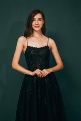 A-line Lace Appliques Long Corset Prom Dresses outfit, Party Dress Luxury