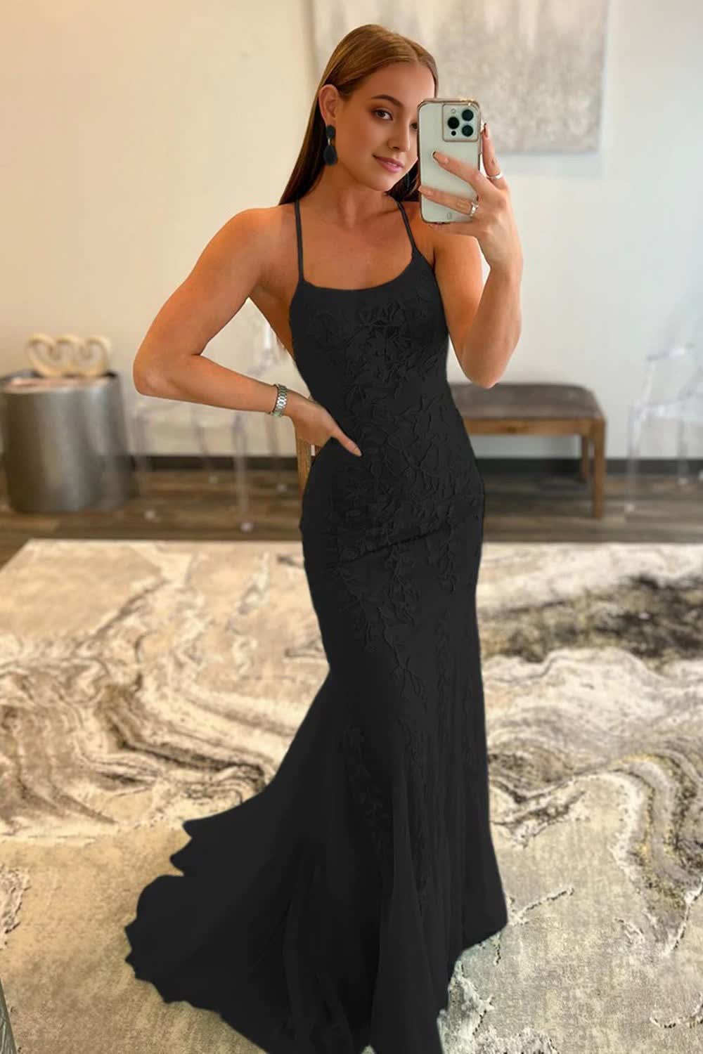 Black Halter Backless Corset Prom Dress outfits, Black Halter Backless Prom Dress