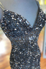 Black Sequin V-Neck Backless Short Corset Homecoming Dress Wedding Outfits, Wedding Dress Lace