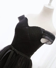 Black Tulle Long Corset Prom Dress, Black Evening Dresses outfit, Bridesmaids Dresses Near Me