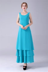 Blue Chiffon Mother Of The Bride Dresses With Jacket outfit, Party Dress Baby