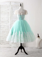 Blue Tulle Lace Short Corset Prom Dress Blue Corset Bridesmaid Dress outfit, Bridesmaid Dressing Gown