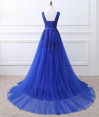 Blue Tulle Long Corset Prom Dress , Blue Corset Formal Gown outfit, Cute Dress Outfit