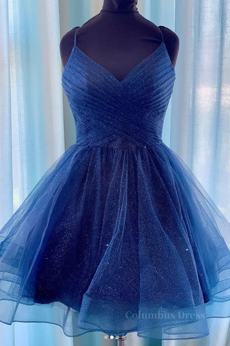 Blue tulle short Corset Prom dress blue tulle Corset Homecoming dress outfit, Homecomming Dresses Blue