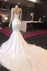 Luxury Sweetheart Appliques Mermaid Corset Wedding Dress outfit, Wedding Dress For
