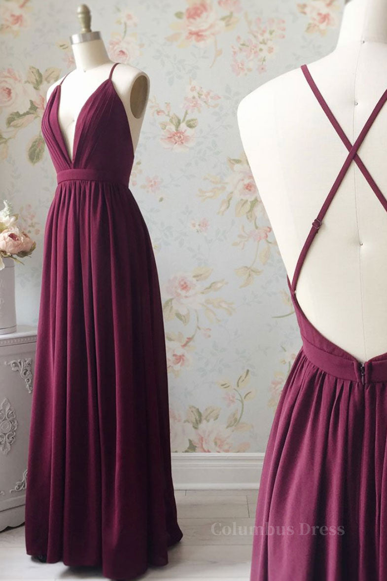 Burgundy chiffon long Corset Prom dress, burgundy evening dress outfit, Homecomeing Dresses Short