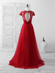 Burgundy Tulle Lace Long Corset Prom Dress Burgundy Evening Dress outfit, Bridesmaid Dresses Velvet