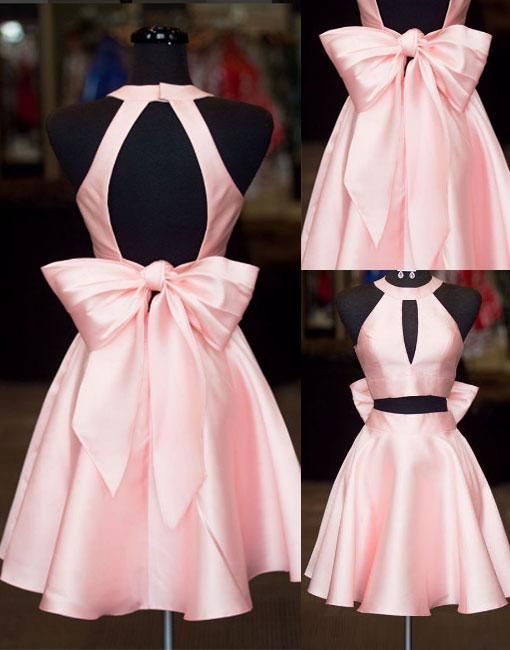 pretty pink Corset Homecoming dress short Corset Prom dresses cocktail dress Corset Homecoming dress graduation dress outfits, Party Dresses For Teens