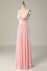Candy Pink A-line Illusion Lace Cap Sleeves Chiffon Long Corset Prom Dress outfits, Party Dress Code