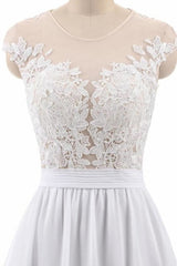 Cap Sleeve Appliques Chiffon A-line Corset Wedding Dress outfit, Wedding Dress Pinterest