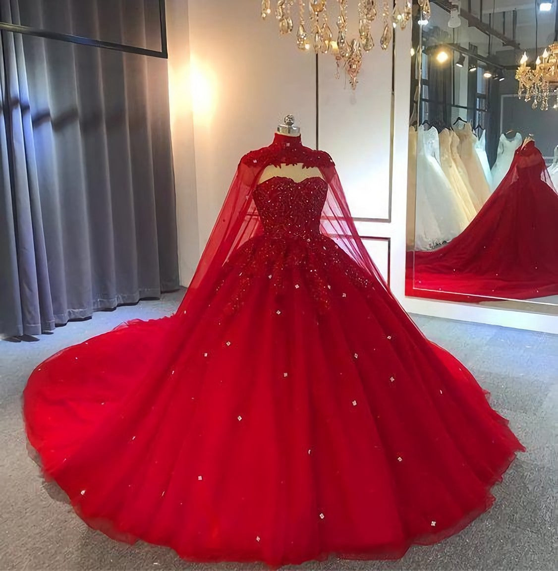 Tulle Corset Ball Gown Corset Wedding Dress, With Cape Corset Prom Dresses, Evening Dresses outfit, Wedding Dress Colors