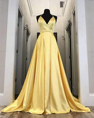 Long Yellow Corset Prom Dresses, Leg Split Evening Gowns outfit, Evening Dress 2029