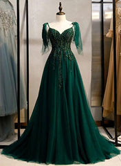 Elegant V Neckline Straps Tulle Long Junior Corset Prom Dress, Green Corset Prom Dress 2024 Gowns, Prom Dresses Stores Near Me