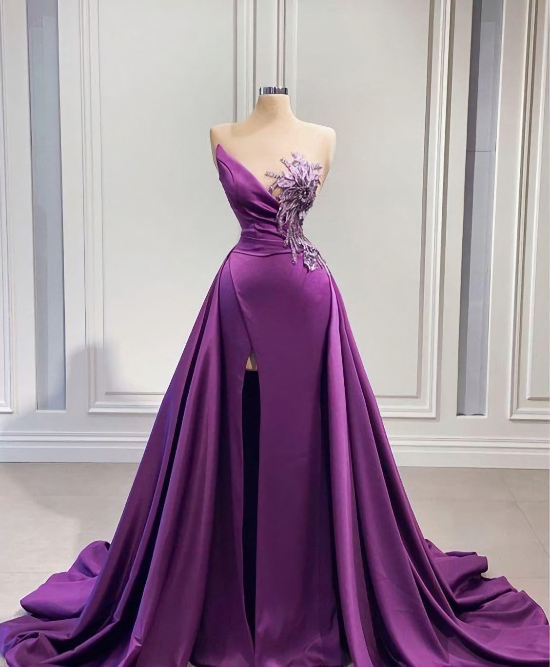 Long Corset Prom Dresses, With Slit Gowns, Prom Dress Store Near Me