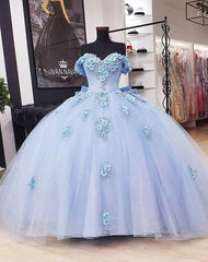 Sky Blue Tulle Corset Wedding Dress, Corset Prom Dress outfits, Wedding Dresses The Bride