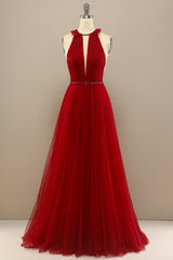 Red Pleated Long Chiffon Corset Prom Dress outfits, Prom Dresses For Short Girls