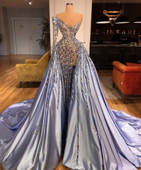 Sexy Long Corset Prom Dress, With Slit Popular Mermaid Evening Dress outfit, Shirt Dress