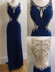 Charming Corset Prom Dress, Chiffon Corset Prom Dress, Beading Corset Prom Dress, O Neck Evening Dress outfit, Prom Dress A Line Prom Dress