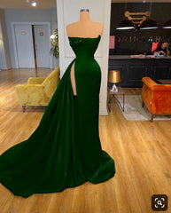 Green Long Corset Prom Dress, Corset Formal Dress outfit, Prom Dresses For Sale