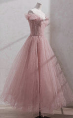 Shiny Party Dress, Fairy Midi Dress, Pink Corset Prom Dress, Custom Made outfits, Homecoming Dresses Cute