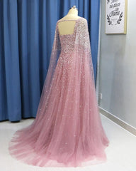 Pink Tulle Open Back Long Sleeve Sequins Evening Dress, Corset Formal Corset Prom Dress outfits, Homecoming Dress Fitted