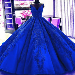 Gorgeous Royal Blue Appliques Beads Quinceanera Dresses, Corset Formal Corset Ball Gown Corset Prom Dress outfits, Homecoming Dresses Pockets