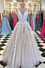 A Line Applique Tulle Corset Prom Dress outfits, Party Dress For Baby