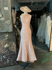 Classic Vintage Lace Floor Length Mermaid Corset Wedding Dress outfit, Wedding Dresses Boho
