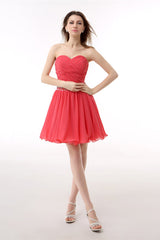 Crystal Chiffon Short Corset Homecoming Dresses outfit, Party Dresses Clubwear