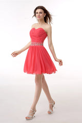 Crystal Chiffon Short Corset Homecoming Dresses outfit, Party Dresses Indian