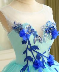 Cute A Line Blue Tulle Mini/Short Corset Prom Dress, Blue Corset Homecoming Dress outfit, Evening Dress Boutique