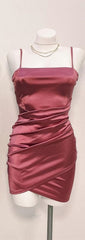 Cute Pleated Red Short Corset Homecoming Dress Bodycon outfit, Bridesmaid Dresse Styles