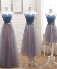 Cute Tulle Sweetheart Neck Corset Prom Dress, Gray Blue Long Corset Formal Dress outfit, Bridesmaid Dresses Red