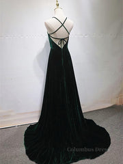 Dark Green Backless Long Corset Prom Dresses, Dark Green Long Corset Formal Evening Corset Bridesmaid Dresses outfit, Party Dresses Website