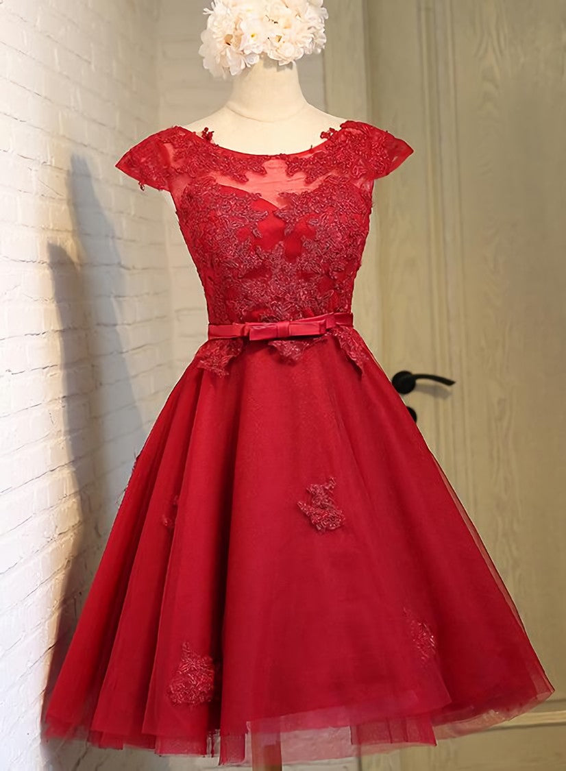 Dark Red New Corset Homecoming Dress , Charming Short Corset Formal Dress outfit, Homecomming Dresses Bodycon