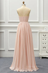 Elegant A Line V Neck Pink Long Corset Prom Dress, Pink Corset Formal Graduation Evening Dress outfit, Homecoming Dresses Online