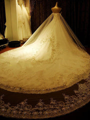 Elegant Long A Line Sweetheart Appliques Crystal Beading Corset Wedding Dress outfit, Wedding Dresses Classy Elegant