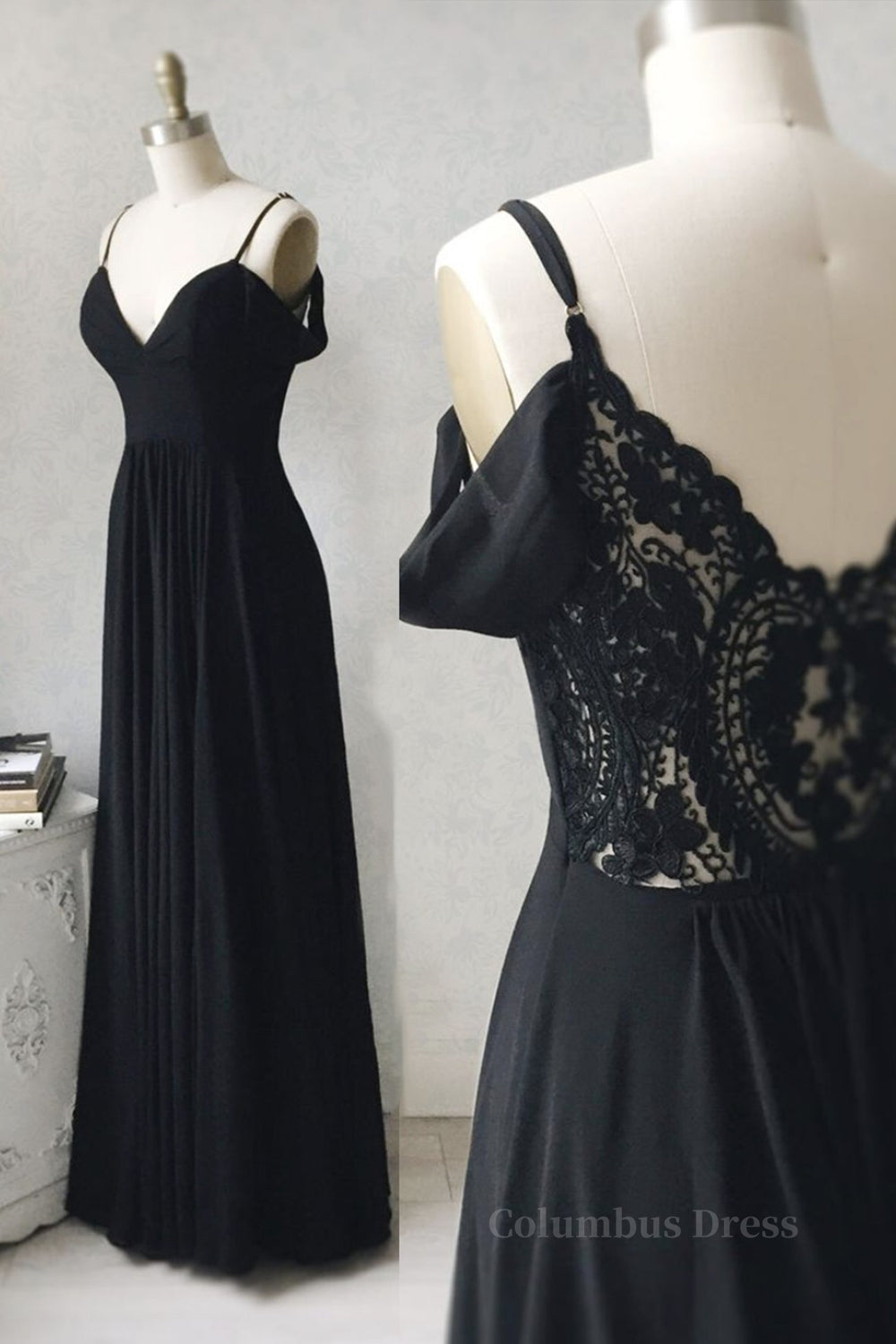 Elegant Off the Shoulder Black Long Corset Prom Dresses with Lace Back, Off Shoulder Black Lace Corset Formal Evening Dresses outfit, Prom Dress Inspiration