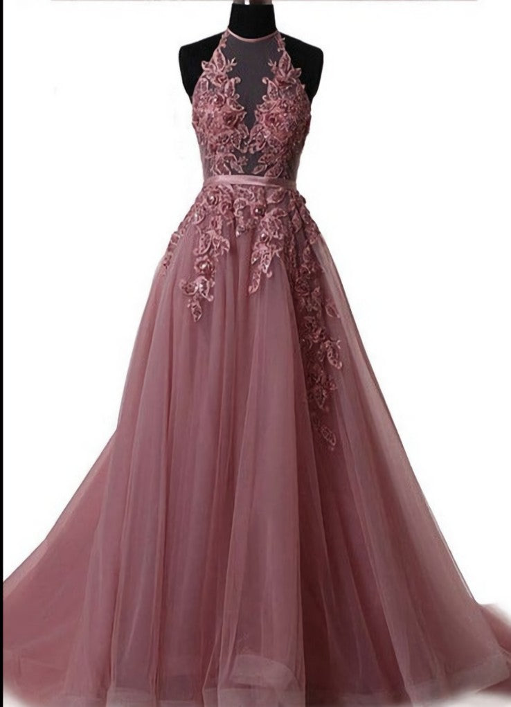 Elegant tulle lace long Corset Prom dress, lace evening dress outfit, Sweater Dress