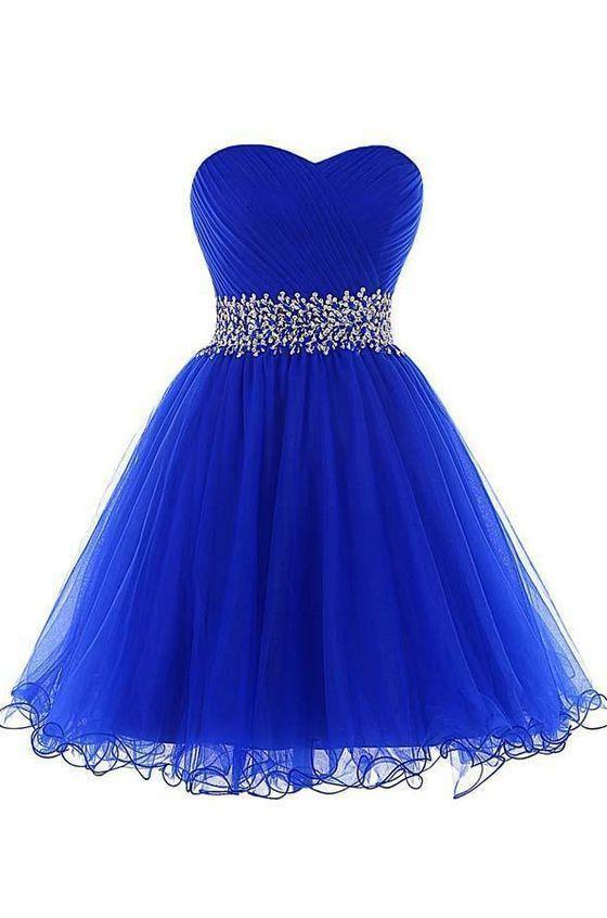 A Line Corset Homecoming Dresses, A Line Sweetheart Short Tulle Lace Up Royal Blue Corset Homecoming Dress outfit, Pink Prom Dress