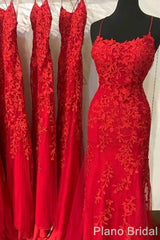 Red Lace Corset Prom Dresses, Mermaid Long Corset Prom Dresses, Evening Party Dresses, For Women Gowns, Bridesmaid Dress Design