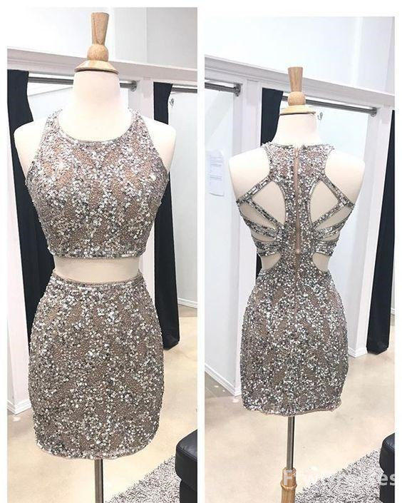 wo piece Corset Homecoming dresses beaded Corset Homecoming dresses sheath Corset Homecoming dresses open back Corset Homecoming dresses outfit, Party Dress Dresses