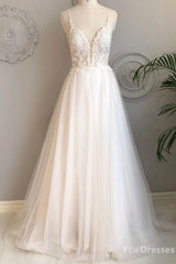 white v neck tulle lace long Corset Prom dress outfits, Party Dress Formal