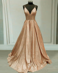 Glitter Corset Prom Dresses V Neck Multi Straps Gowns, Prom Dress Chicago