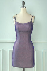 Glitter Tight Purple Corset Homecoming Dress outfit, Glitter Tight Purple Homecoming Dress