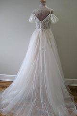 Glorious Cold-shoulder Chapel Train Corset Wedding Dress outfit, Wedding Dresses Cheaper