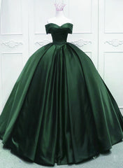 Gorgeous Corset Ball Gown Green Satin Quinceanera Dress, Green Sweetheart Corset Formal Dress outfit, Bridesmaides Dresses Summer